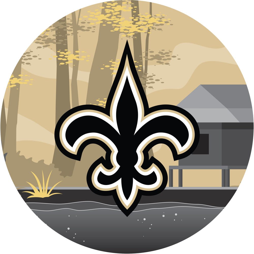 Wholesale NFL1018-Scenic 12in Circle / N1018-New Orleans Saints