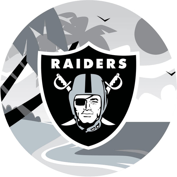Wholesale NFL1018-Scenic 12in Circle / N1018-Oakland Raiders
