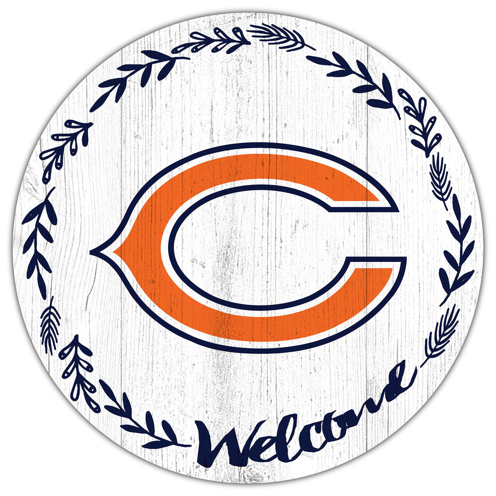 Wholesale NFL1019-Welcome 12in Circle / N1019-Chicago Bears