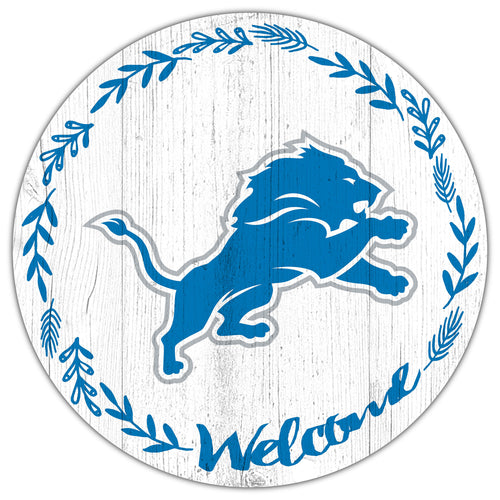 Wholesale NFL1019-Welcome 12in Circle / N1019-Detroit Lions