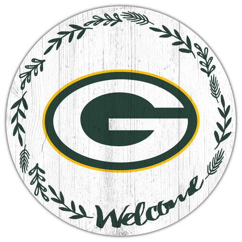 Wholesale NFL1019-Welcome 12in Circle / N1019-Green Bay Packers