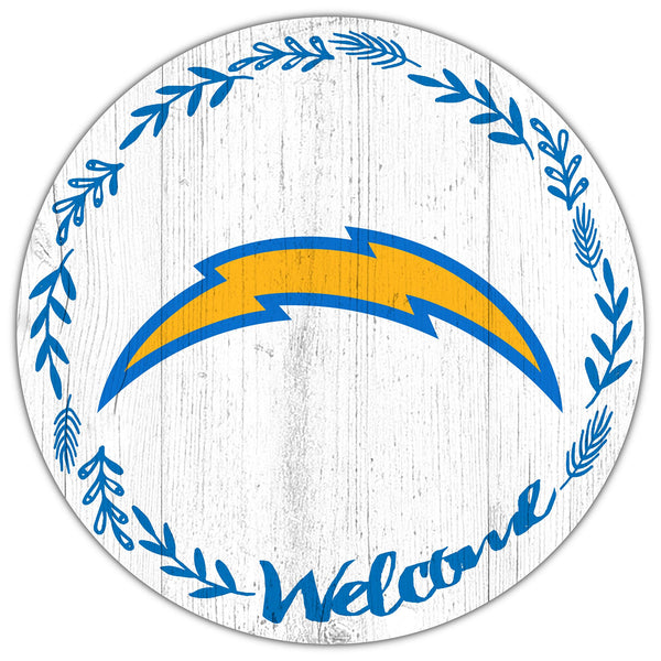 Wholesale NFL1019-Welcome 12in Circle / N1019-Los Angeles Chargers