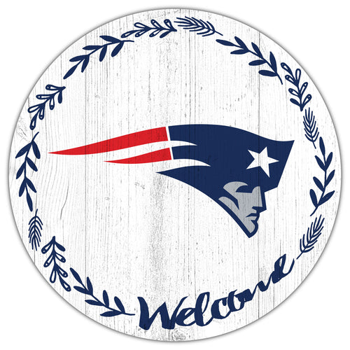 Wholesale NFL1019-Welcome 12in Circle / N1019-New England Patriots