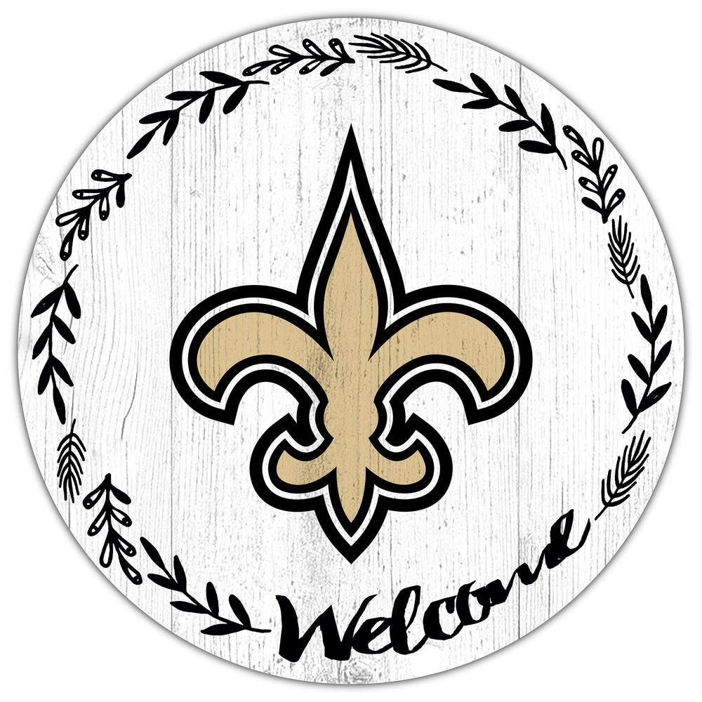 Wholesale NFL1019-Welcome 12in Circle / N1019-New Orleans Saints