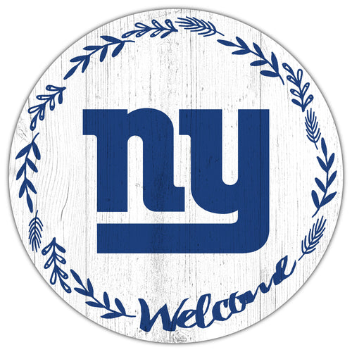 Wholesale NFL1019-Welcome 12in Circle / N1019-New York Giants