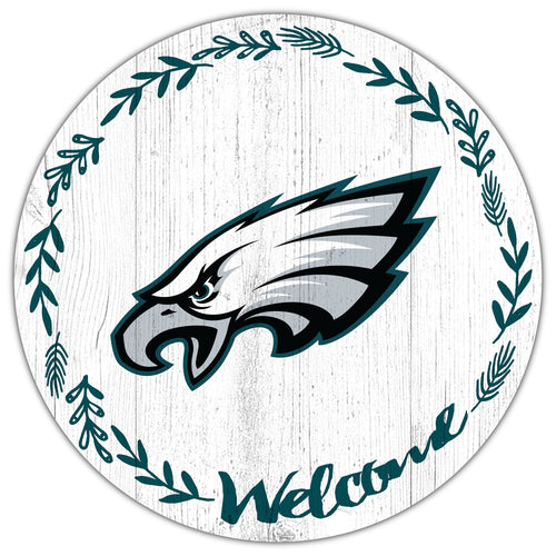 Wholesale NFL1019-Welcome 12in Circle / N1019-Philadelphia Eagles