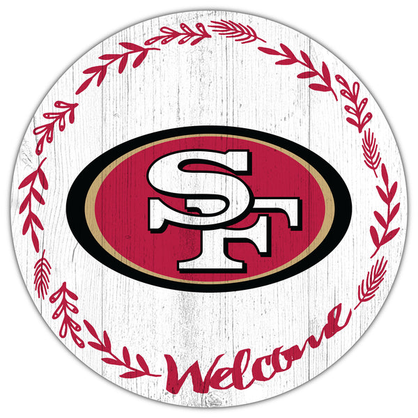 Wholesale NFL1019-Welcome 12in Circle / N1019-San Francisco 49ers