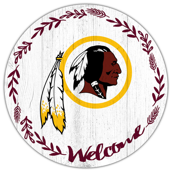 Wholesale NFL1019-Welcome 12in Circle / N1019-Washington Redskins