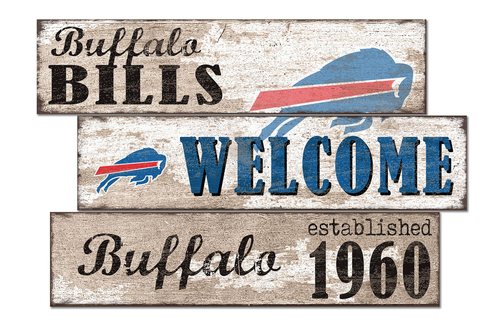 Wholesale NFL1027-Welcome 3 Plank / N1027-Buffalo Bills