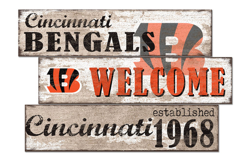 Wholesale NFL1027-Welcome 3 Plank / N1027-Cincinnati Bengals