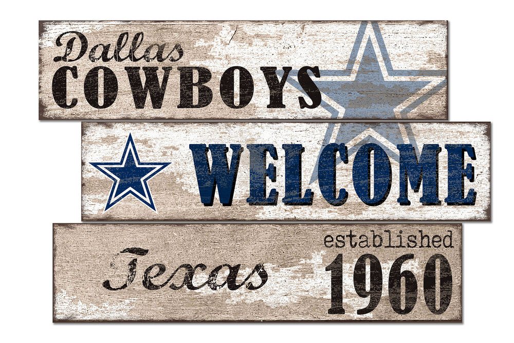 Wholesale NFL1027-Welcome 3 Plank / N1027-Dallas Cowboys