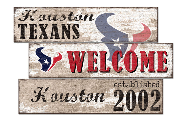 Wholesale NFL1027-Welcome 3 Plank (Todd's Resize) / N1027-Houston Texans