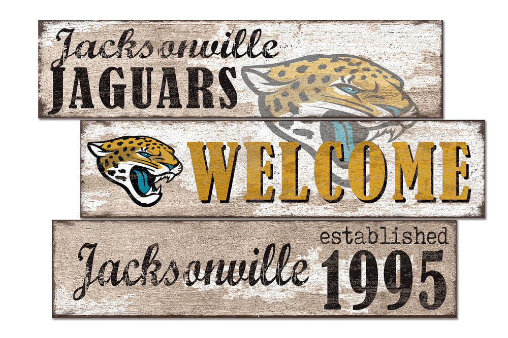 Wholesale NFL1027-Welcome 3 Plank / N1027-Jacksonville Jaguars