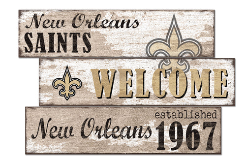 Wholesale NFL1027-Welcome 3 Plank (Todd's Resize) / N1027-New Orleans Saints