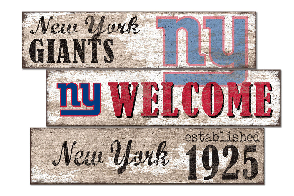 Wholesale NFL1027-Welcome 3 Plank / N1027-New York Giants