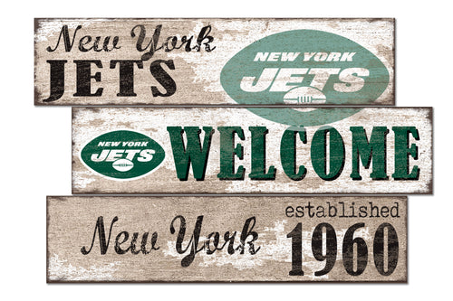 Wholesale NFL1027-Welcome 3 Plank (Todd's Resize) / N1027-New York Jets