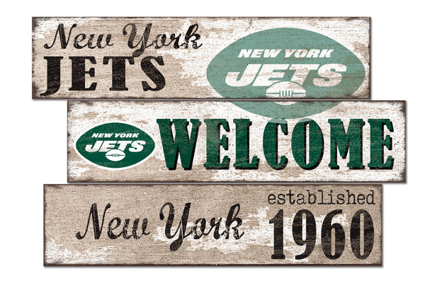 Wholesale NFL1027-Welcome 3 Plank (Todd's Resize) / N1027-New York Jets