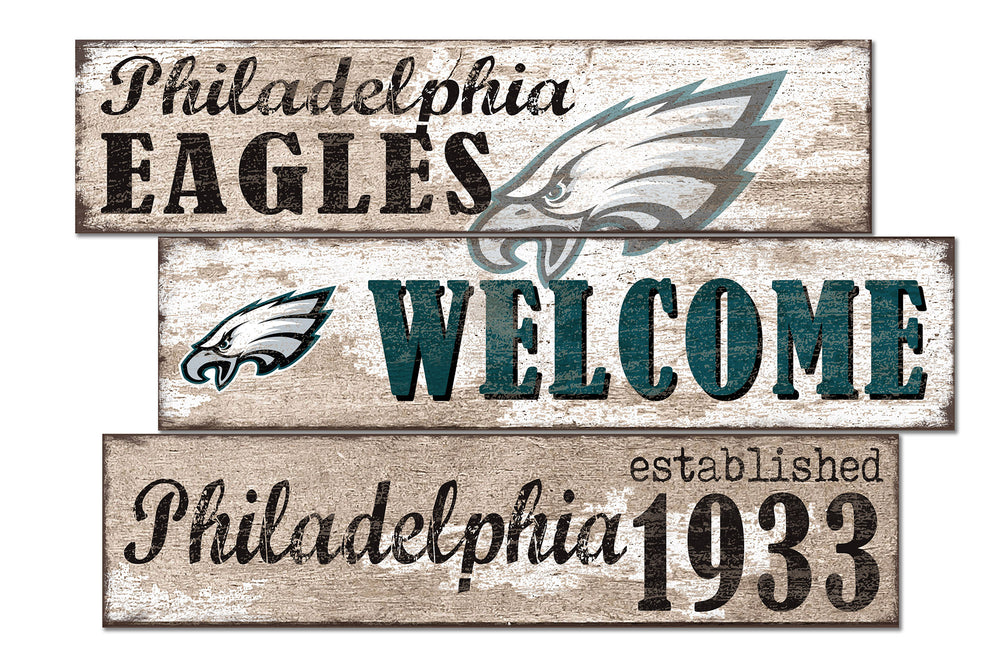 Wholesale NFL1027-Welcome 3 Plank / N1027-Philadelphia Eagles