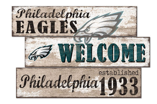 Wholesale NFL1027-Welcome 3 Plank (Todd's Resize) / N1027-Philadelphia Eagles