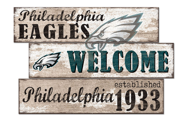 Wholesale NFL1027-Welcome 3 Plank / N1027-Philadelphia Eagles