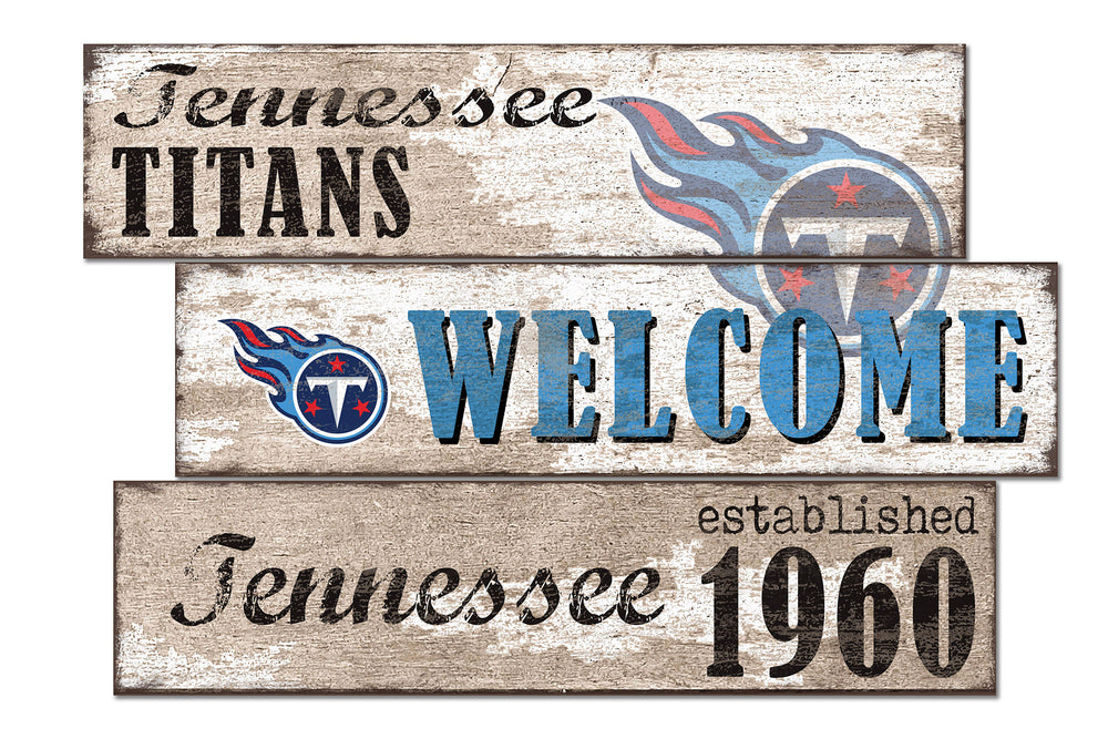 Wholesale NFL1027-Welcome 3 Plank / N1027-Tennessee Titans