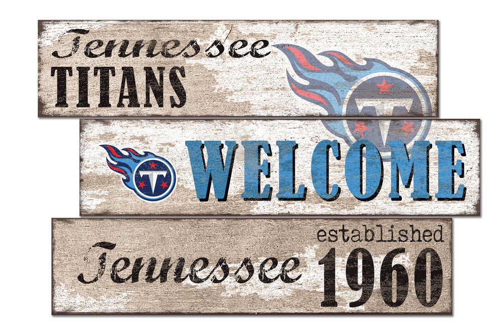 Wholesale NFL1027-Welcome 3 Plank (Todd's Resize) / N1027-Tennessee Titans