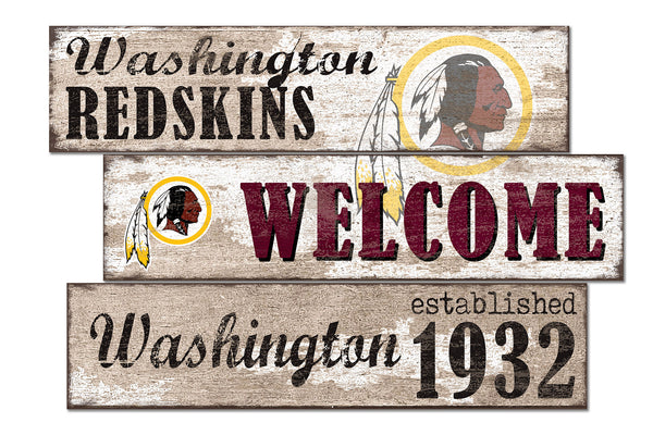 Wholesale NFL1027-Welcome 3 Plank / N1027-Washington Redskins