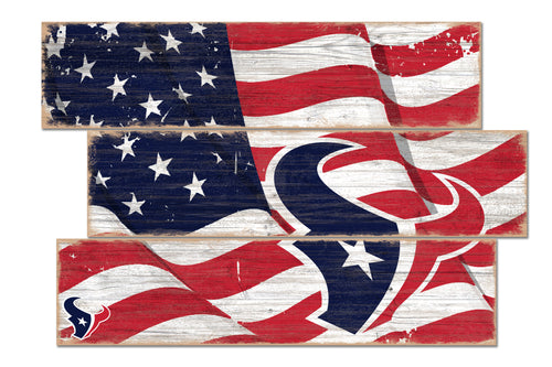 Wholesale NFL1028-Flag 3 Plank (Todd's Resize) / N1028-Houston Texans