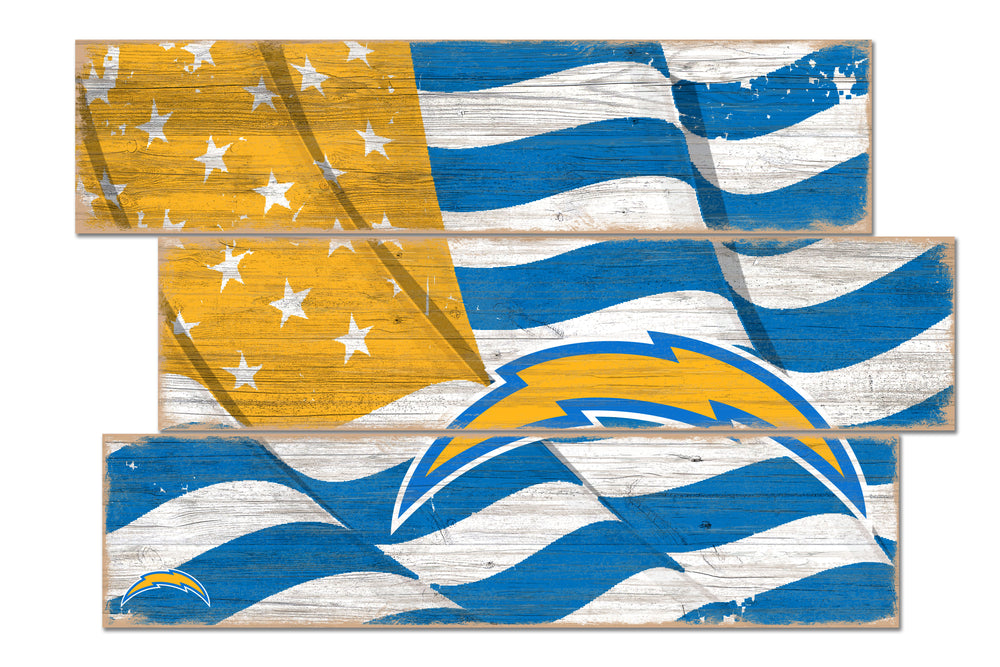 Wholesale NFL1028-Flag 3 Plank / N1028-Los Angeles Chargers