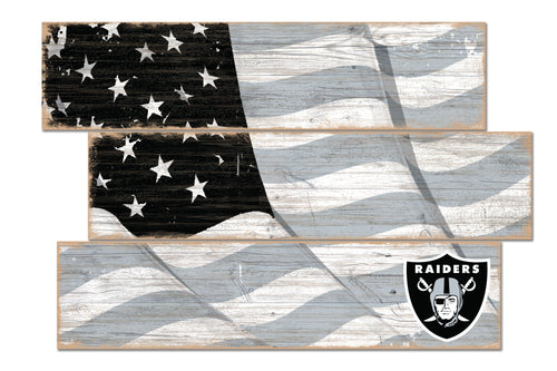 Wholesale NFL1028-Flag 3 Plank (Todd's Resize) / N1028-Las Vegas Raiders