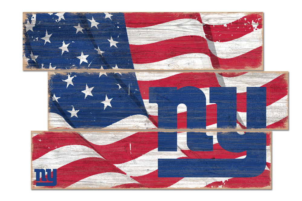 Wholesale NFL1028-Flag 3 Plank (Todd's Resize) / N1028-New York Giants