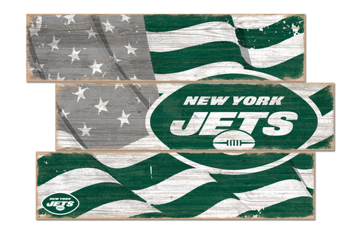 Wholesale NFL1028-Flag 3 Plank (Todd's Resize) / N1028-New York Jets