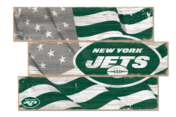 Wholesale NFL1028-Flag 3 Plank (Todd's Resize) / N1028-New York Jets