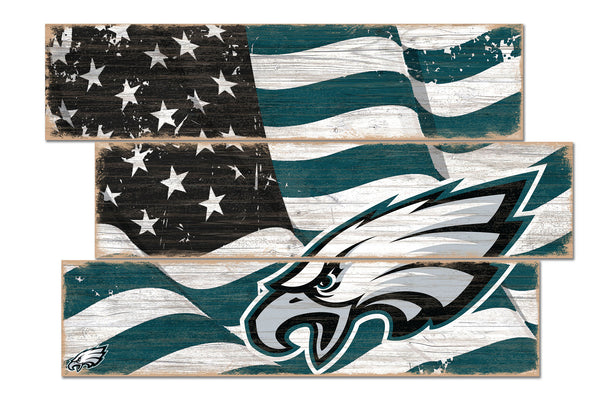 Wholesale NFL1028-Flag 3 Plank / N1028-Philadelphia Eagles