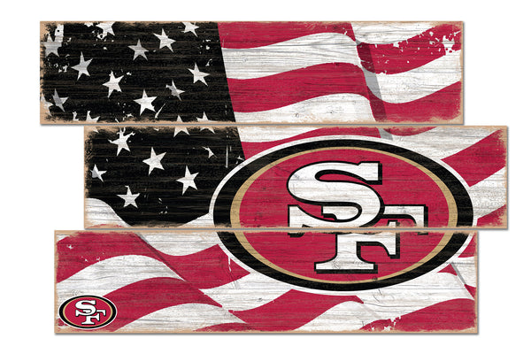 Wholesale NFL1028-Flag 3 Plank / N1028-San Francisco 49ers