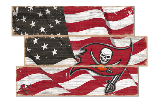 Wholesale NFL1028-Flag 3 Plank (Todd's Resize) / N1028-Tampa Bay Buccaneers
