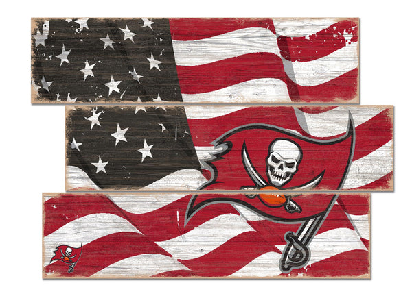 Wholesale NFL1028-Flag 3 Plank / N1028-Tampa Bay Buccaneers