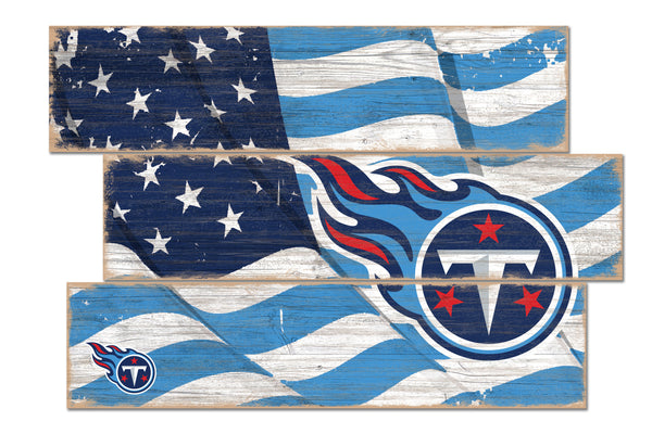 Wholesale NFL1028-Flag 3 Plank (Todd's Resize) / N1028-Tennessee Titans