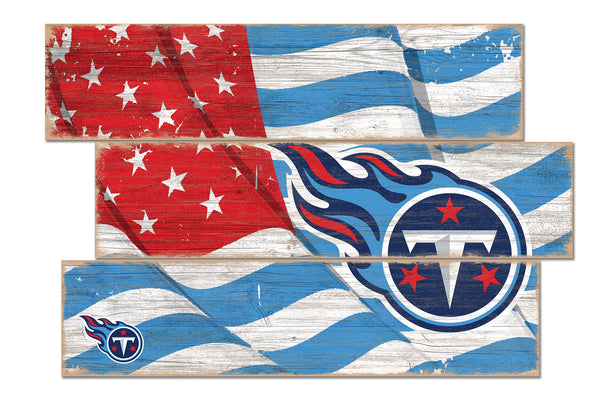 Wholesale NFL1028-Flag 3 Plank / N1028-Tennessee Titans