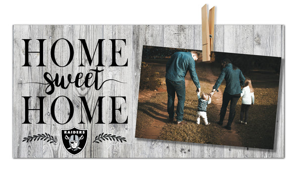Wholesale NFL1030-Home Sweet Home Clothespin 6x12 / N1030-Oakland Raiders