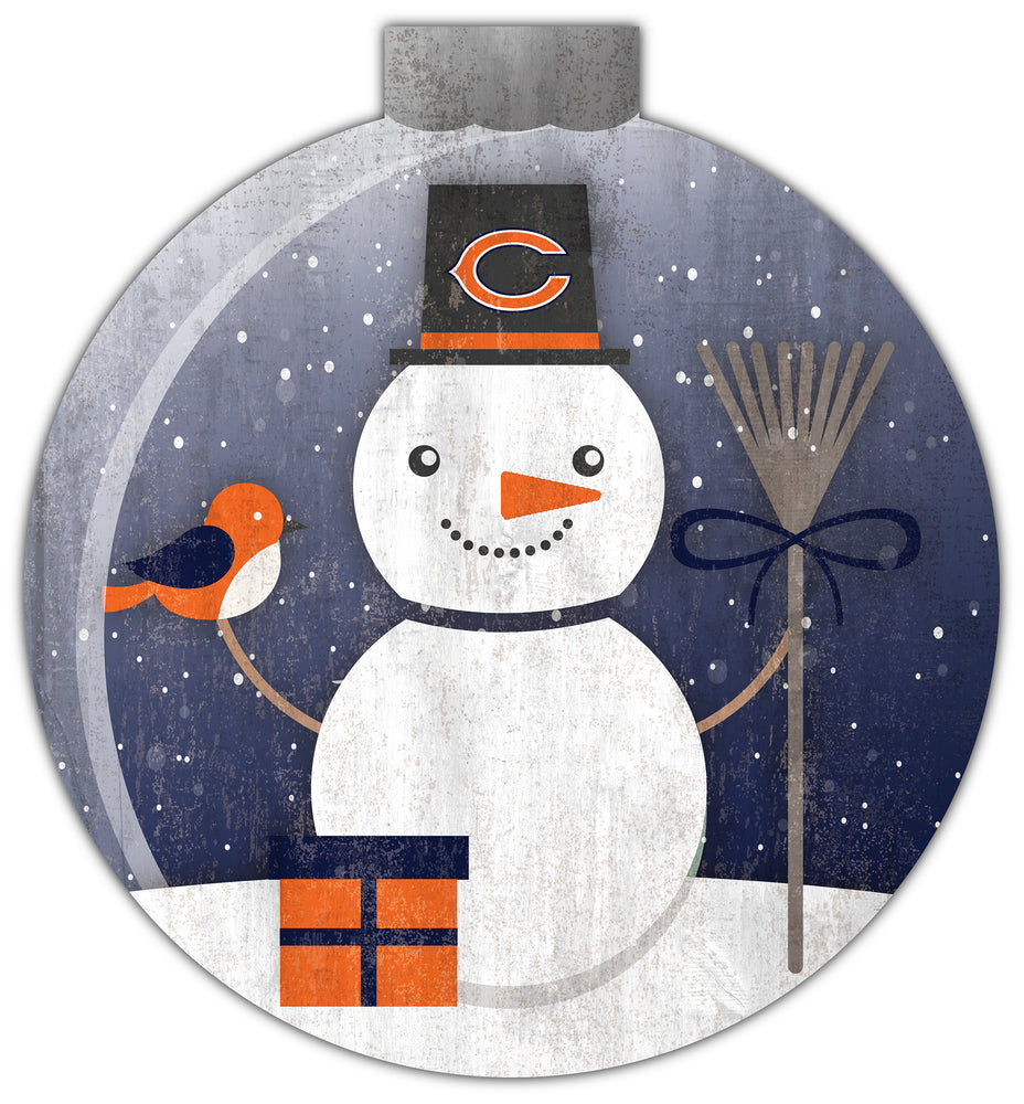 Wholesale NFL1031-Snowglobe 12 in wall art / N1031-Chicago Bears