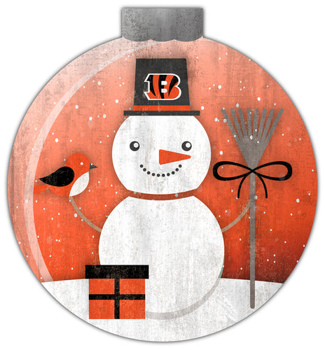 Wholesale NFL1031-Snowglobe 12 in wall art / N1031-Cincinnati Bengals