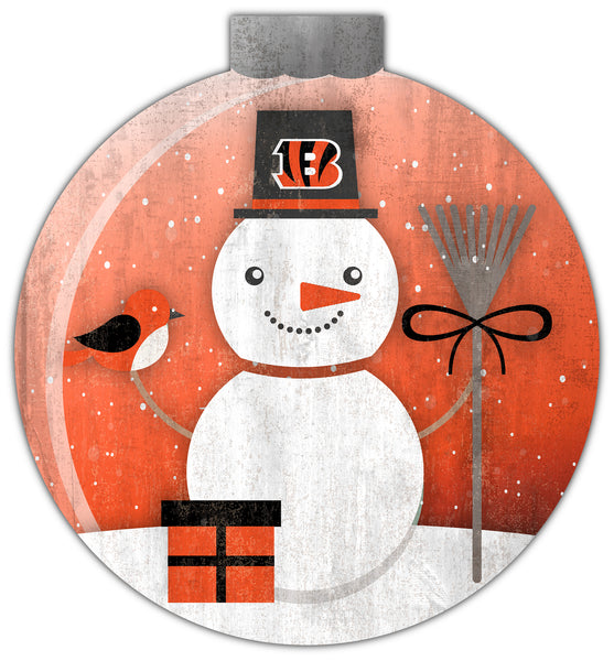 Wholesale NFL1031-Snowglobe 12 in wall art / N1031-Cincinnati Bengals