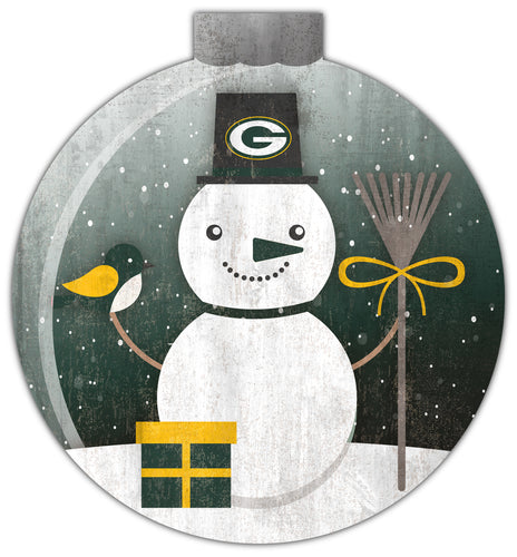 Wholesale NFL1031-Snowglobe 12 in wall art / N1031-Green Bay Packers