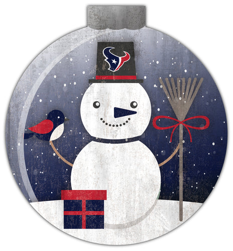 Wholesale NFL1031-Snowglobe 12 in wall art / N1031-Houston Texans