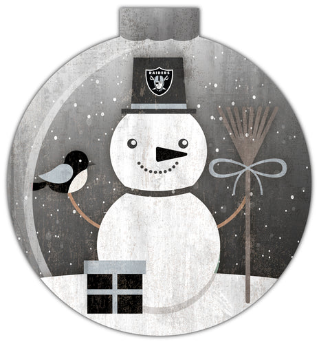 Wholesale NFL1031-Snowglobe 12 in wall art / N1031-Las Vegas Raiders