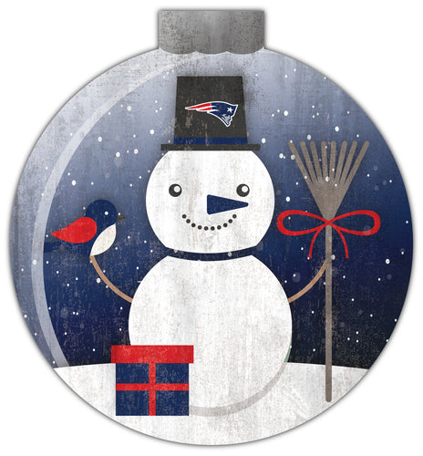 Wholesale NFL1031-Snowglobe 12 in wall art / N1031-New England Patriots