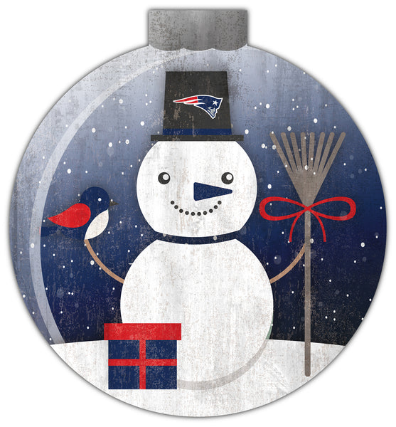 Wholesale NFL1031-Snowglobe 12 in wall art / N1031-New England Patriots