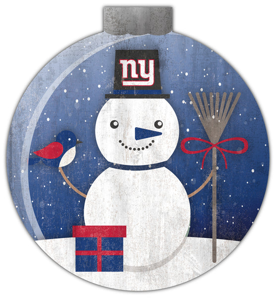 Wholesale NFL1031-Snowglobe 12 in wall art / N1031-New York Giants