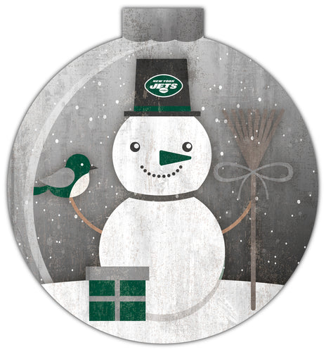 Wholesale NFL1031-Snowglobe 12 in wall art / N1031-New York Jets